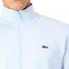 Bluza męska Lacoste błękitna bawełniana rozpinana z kołnierzykiem kieszenie zapinane na zamek
